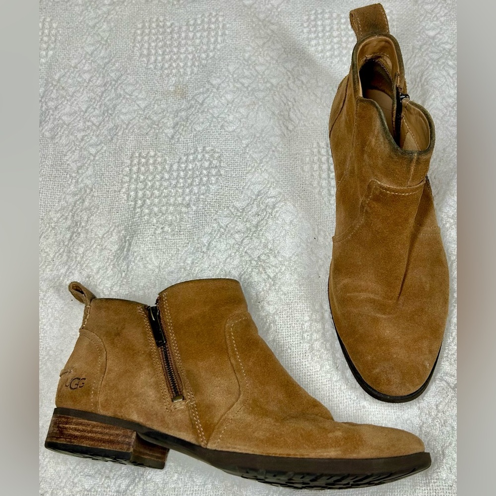 UGG Women's Size 10 Aureo II Brown Suede Ankle Boot